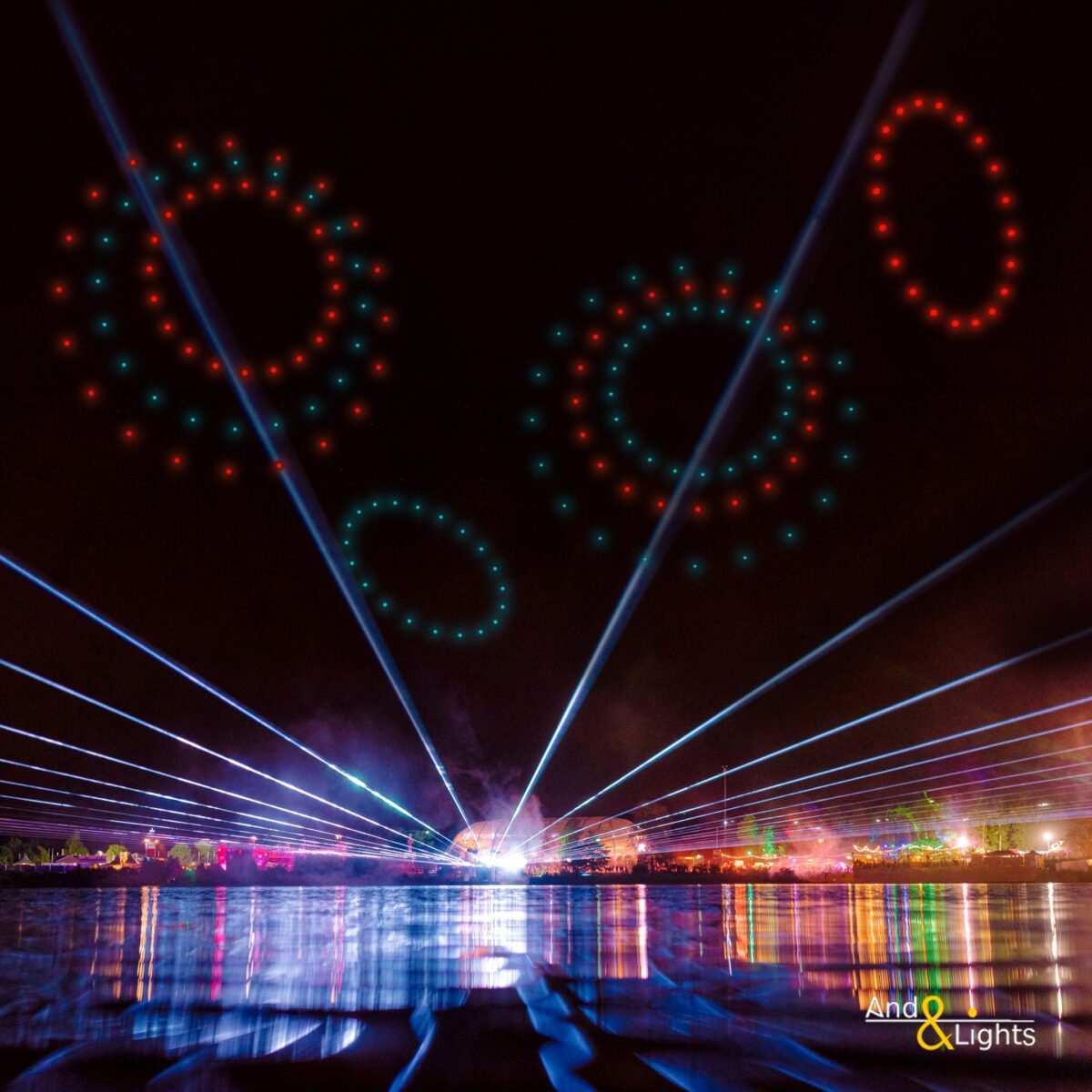 Show de drones en México para grandes eventos